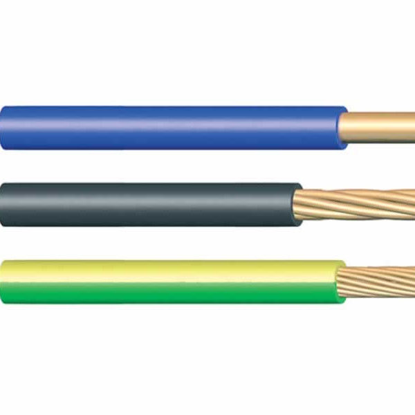 متعدد الألوان النحاس كابل كهربائي ، تخصيص ثلاثة أسلاك الكابلات الكهربائية المزود
